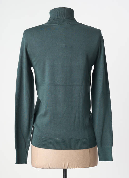 Pulover cu guler înalt elasticitate mâneci lungi verde B.YOUNG femme