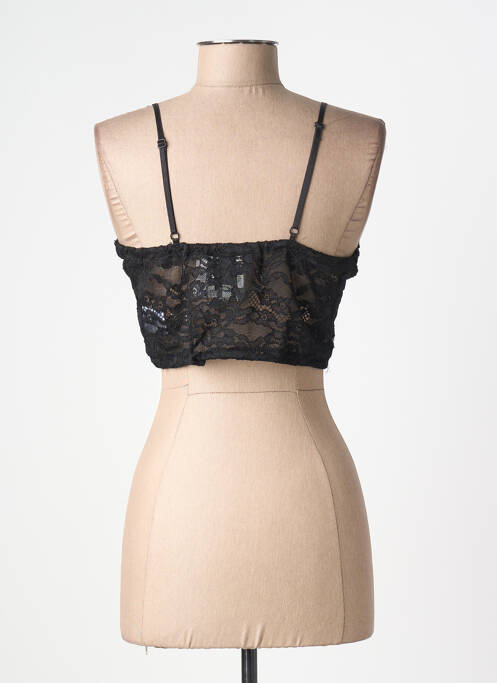 Top mâneci cu bretele ajustabile bretele subțiri negru LILI SIDONIO femme