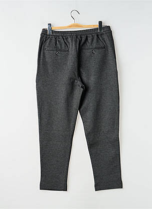 Pantalon drept țesătură melanj mărime normală gri TEDDY SMITH homme