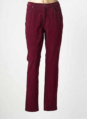 Pantalon slim elasticitate mărime normală roșu LCDN femme