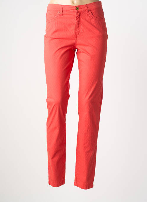 Pantalon slim țesătură poplin mărime normală portocaliu LCDN femme