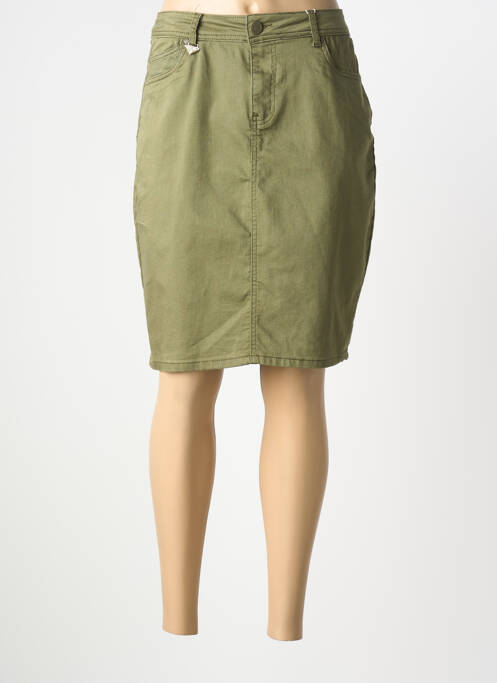 Fustă midi croială dreaptă verde S.QUISE femme