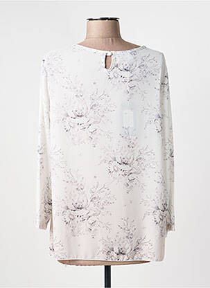 Top croială fluidă mâneci lungi alb EGO femeie