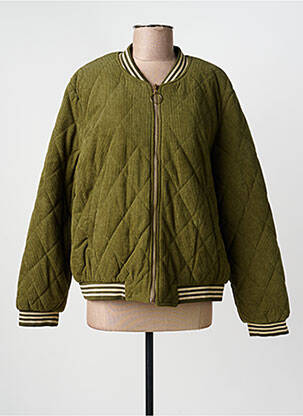 Geacă guler în v verde ONADO femme