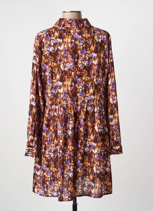 Rochie scurtă mâneci lungi mâneci lungi maro SARAH JOHN femme