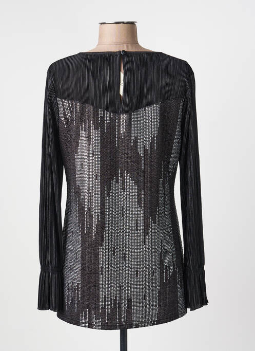 Top elasticitate mâneci lungi negru HALOGENE femme