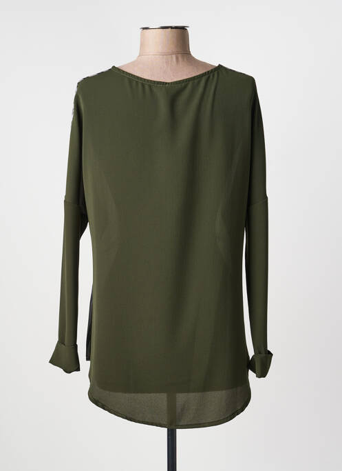 Top imprimeu fantezie mâneci lungi verde EGO femme