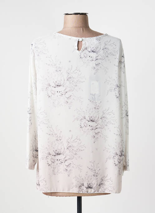 Top croială fluidă mâneci lungi alb EGO femme