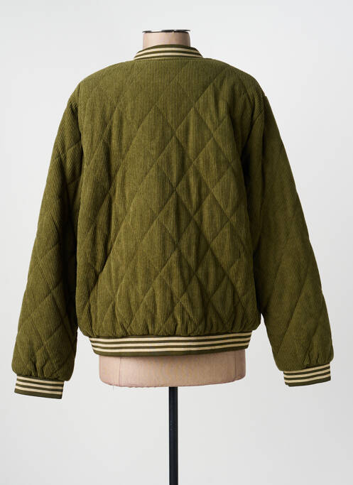 Geacă guler în v verde ONADO femme