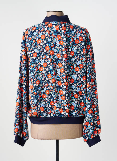 Geacă guler în v albastru MOLLY BRACKEN femme