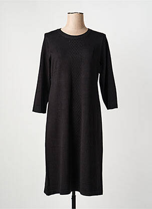 Rochie midi mâneci 3/4 mâneci 3/4 negru SIGNATURE femeie