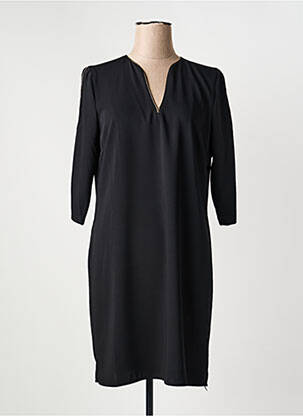 Rochie scurtă mâneci 3/4 mâneci 3/4 negru HALOGENE femeie