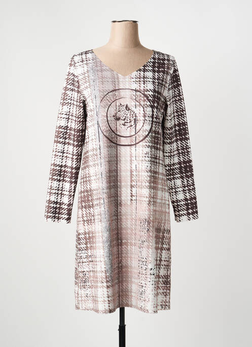 Rochie scurtă mâneci lungi mâneci lungi maro TUZZI femme