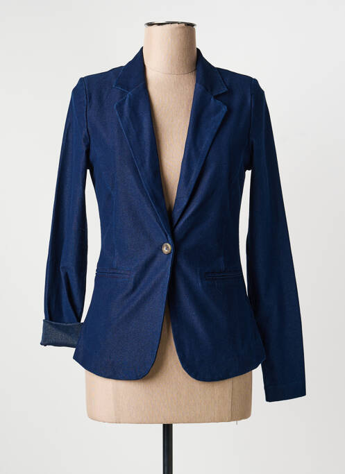 Sacou buzunare albastru ICHI femme