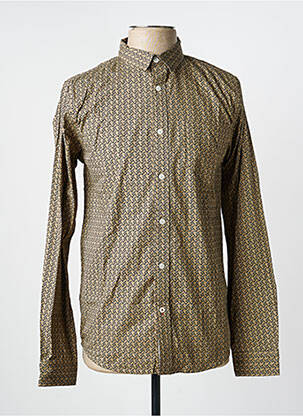 Cămașă cu mâneci lungi imprimeu fantezie maro DEELUXE homme