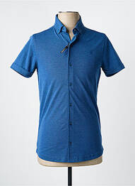 Cămașă cu mâneci scurte croială cambrată albastru DELAHAYE homme