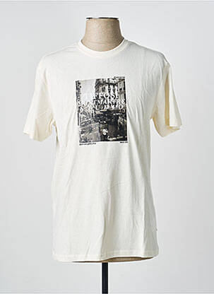 Tricou croială cambrată mâneci scurte bej TIFFOSI bărbat