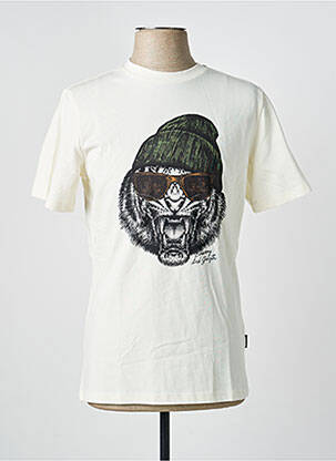 Tricou croială cambrată mâneci scurte bej BLEND homme