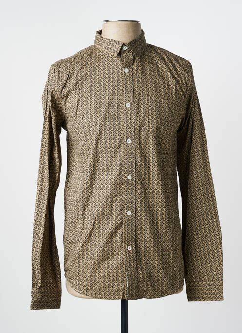 Cămașă cu mâneci lungi imprimeu fantezie maro DEELUXE homme