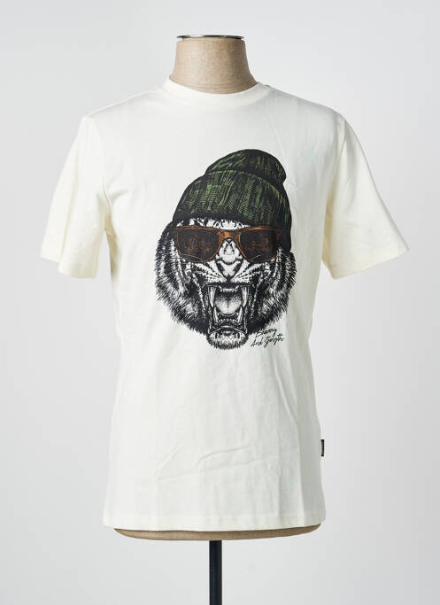 Tricou croială cambrată mâneci scurte bej BLEND homme