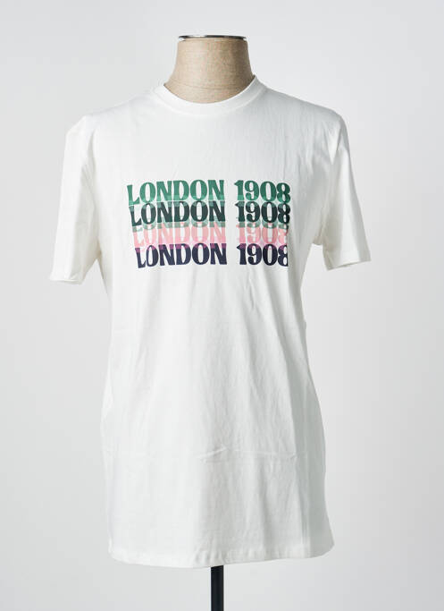 Tricou croială cambrată mâneci scurte bej LEE COOPER homme