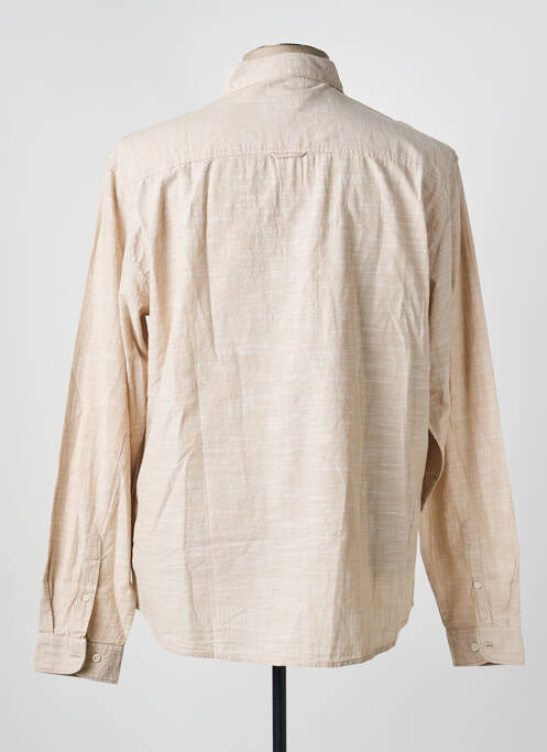 Cămașă cu mâneci lungi croială cambrată bej DEELUXE homme