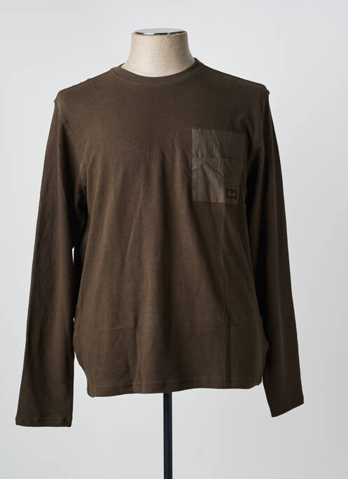 Pulover elasticitate mâneci lungi verde DEELUXE homme