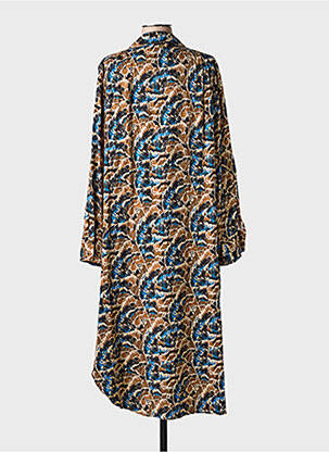 Rochie lungă mâneci lungi mâneci lungi maro LOLA ESPELETA femeie