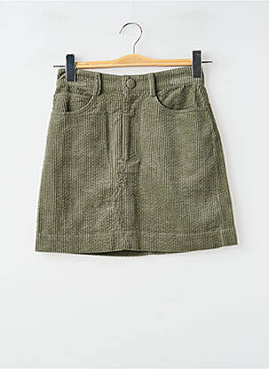 Fustă scurtă buzunare verde LAURE + MAX femme