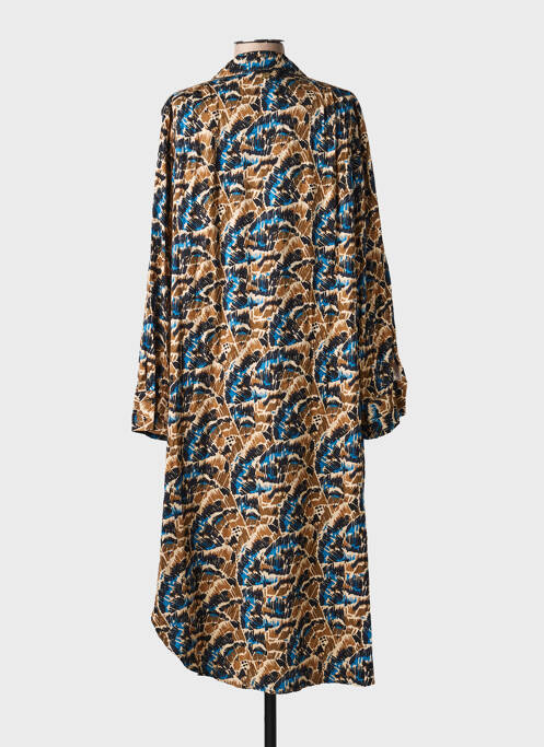 Rochie lungă mâneci lungi mâneci lungi maro LOLA ESPELETA femme