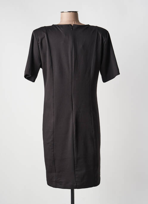 Rochie scurtă închidere cu fermoar la spate mâneci scurte negru ICHI femme