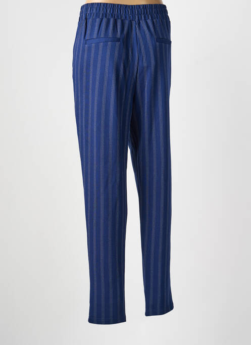 Pantalon slim elasticitate talie înaltă albastru ICHI femme