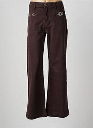 Pantalon evazat croială evazată maro ZAC & ZOE femme