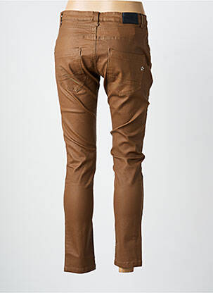 Pantalon slim buzunare maro PLACE DU JOUR femeie