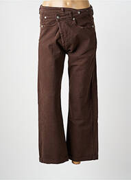 Pantalon evazat croială evazată maro PLACE DU JOUR femme