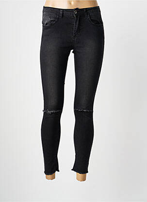 Pantalon slim conic negru BLUE RAGS femeie