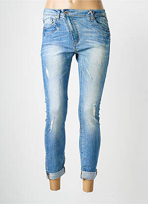 Blugi skinny buzunare albastru REMIXX femeie