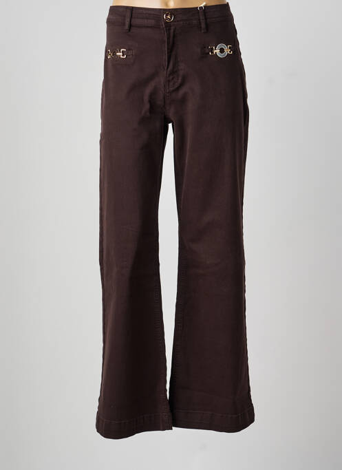 Pantalon evazat croială evazată maro ZAC & ZOE femme
