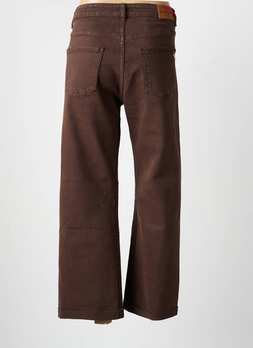 Pantalon evazat croială evazată maro PLACE DU JOUR femme