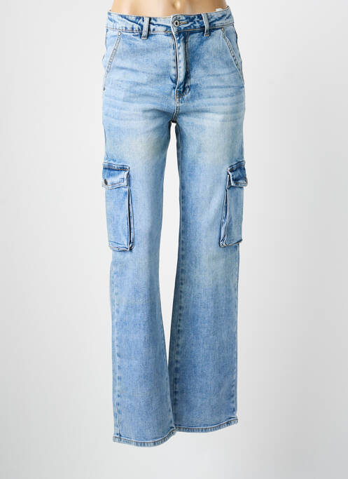 Blugi cu croială dreaptă buzunare albastru WATER JEANS femme