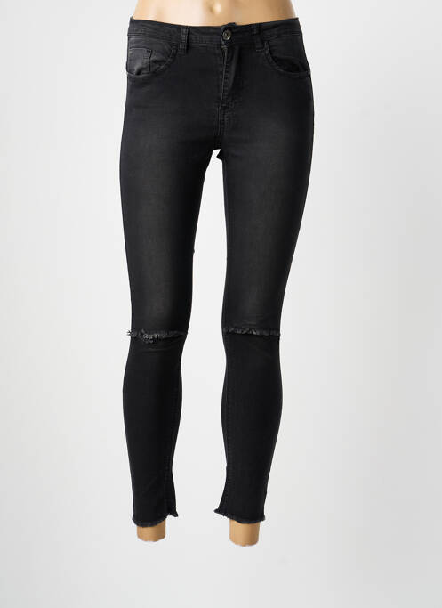 Pantalon slim conic negru BLUE RAGS femme