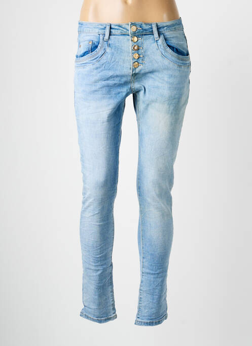 Blugi cu croială slim buzunare albastru PLACE DU JOUR femme