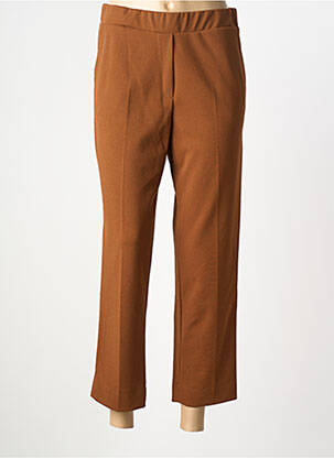 Pantalon 7/8 elasticitate mărime normală maro CHARMING GIRL femeie