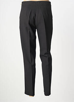 Pantalon slim țesătură poplin mărime normală negru EMA BLUE'S femeie