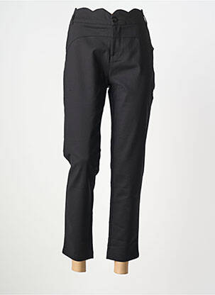 Pantalon 7/8 elasticitate mărime normală negru CHIC & JEUNE femeie