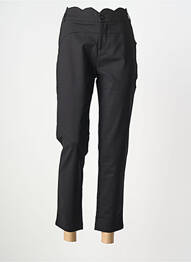 Pantalon 7/8 elasticitate mărime normală negru CHIC & JEUNE femme