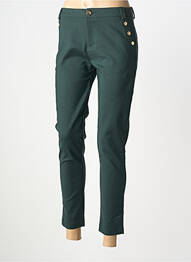 Pantalon 7/8 elasticitate mărime normală verde CHIC & JEUNE femme