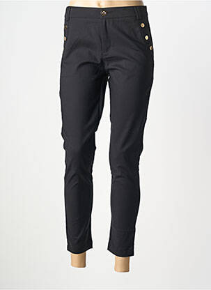 Pantalon 7/8 elasticitate mărime normală negru CHIC & JEUNE femeie