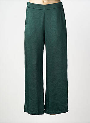 Pantalon larg buzunare mărime normală verde SCARLET ROOS femeie