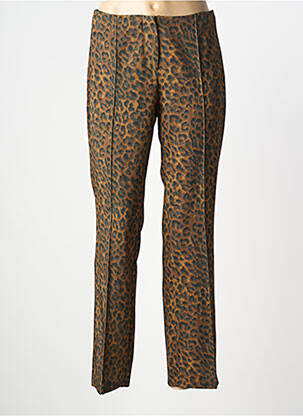Pantalon drept țesătură poplin mărime normală galben EMABLUES femme
